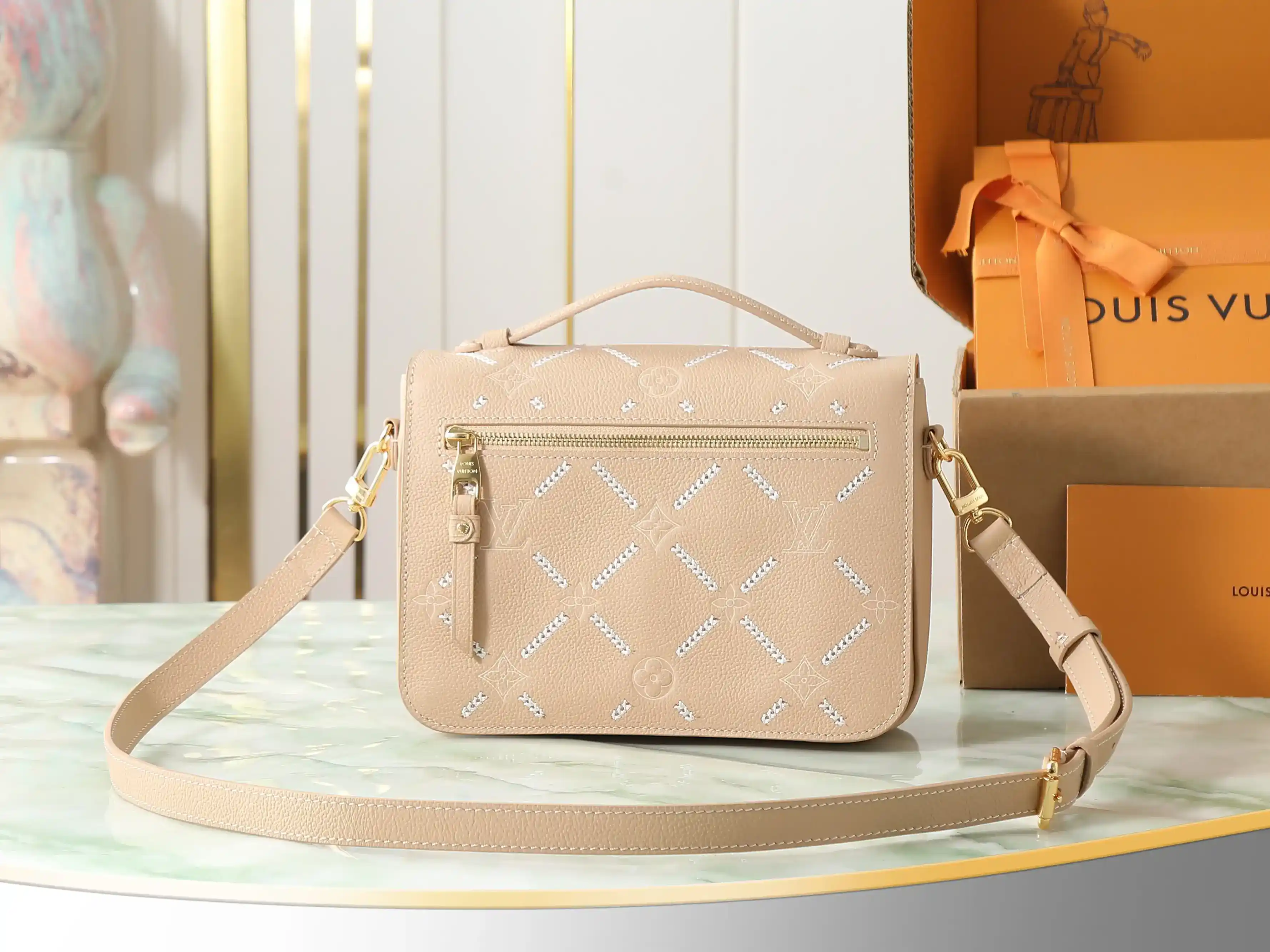 Louis Vuitton Brown Pochette Crossbody Bag product photo from LabelPicks