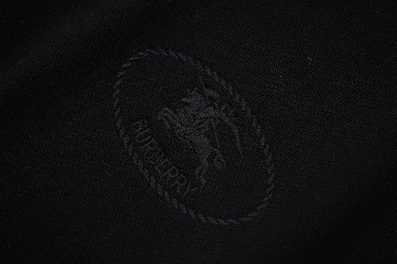 Burberry Black Check Collar Wool Blend Sweatshirt product photo from LabelPicks