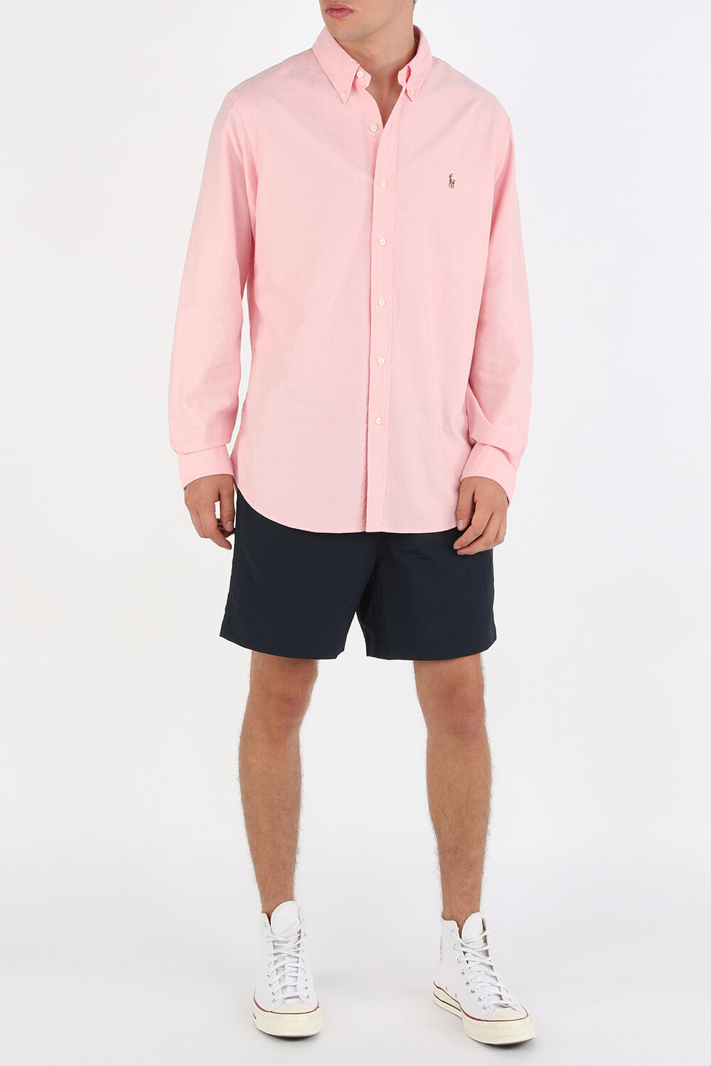 POLO RALPH LAUREN Long Sleeve Sport Shirt in Pink