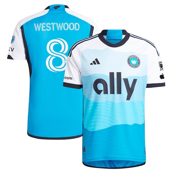 Ashley Westwood Charlotte FC adidas 2024 The Carolina Kit: Explore Authentic Player Jersey - Blue