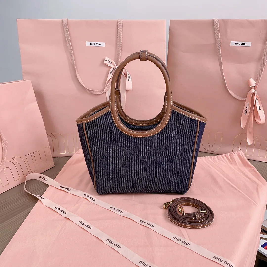 Miu Miu Suede Leather Tote Bag product photo from LabelPicks