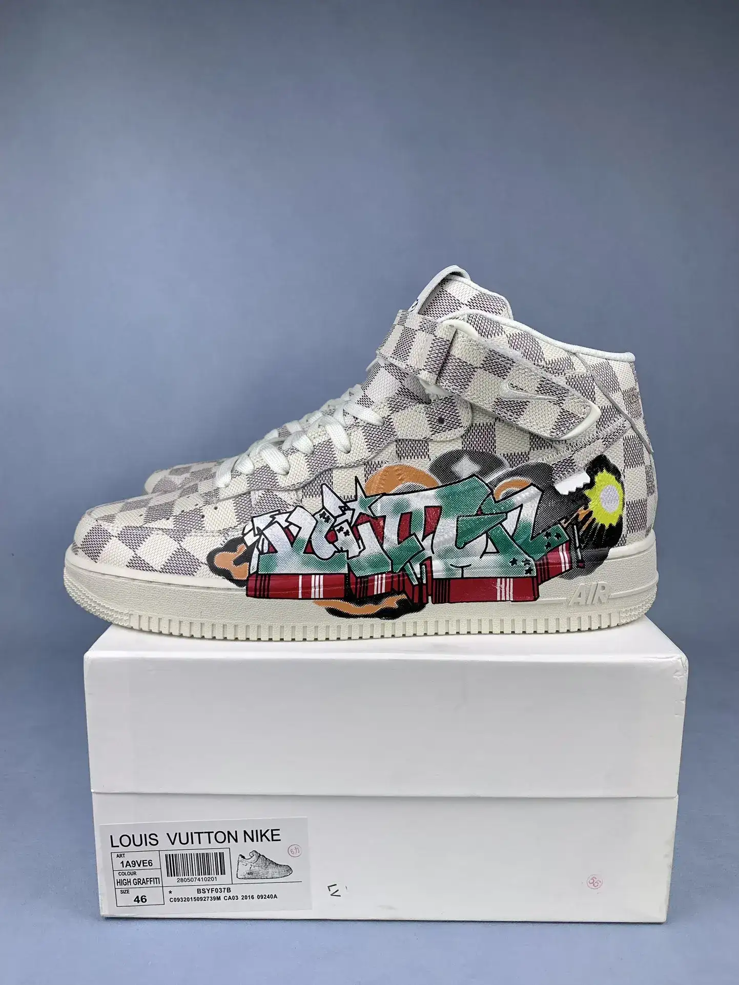 Louis Vuitton x Nike Air Force 1 Mid by Virgil Abloh product photo from LabelPicks