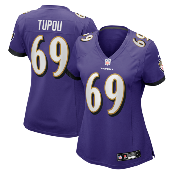 Josh Tupou Baltimore Ravens Nike Women's Team Game Jersey -  Purple