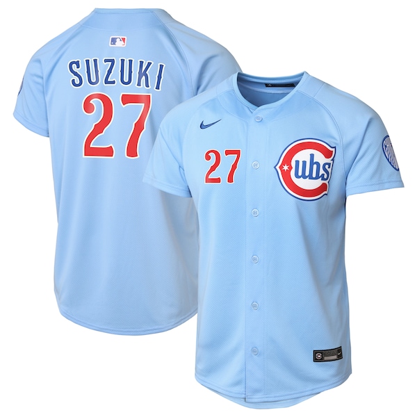 Seiya Suzuki Chicago Cubs Nike Youth 2nd Alternate Limited Player Jersey - Light Blue