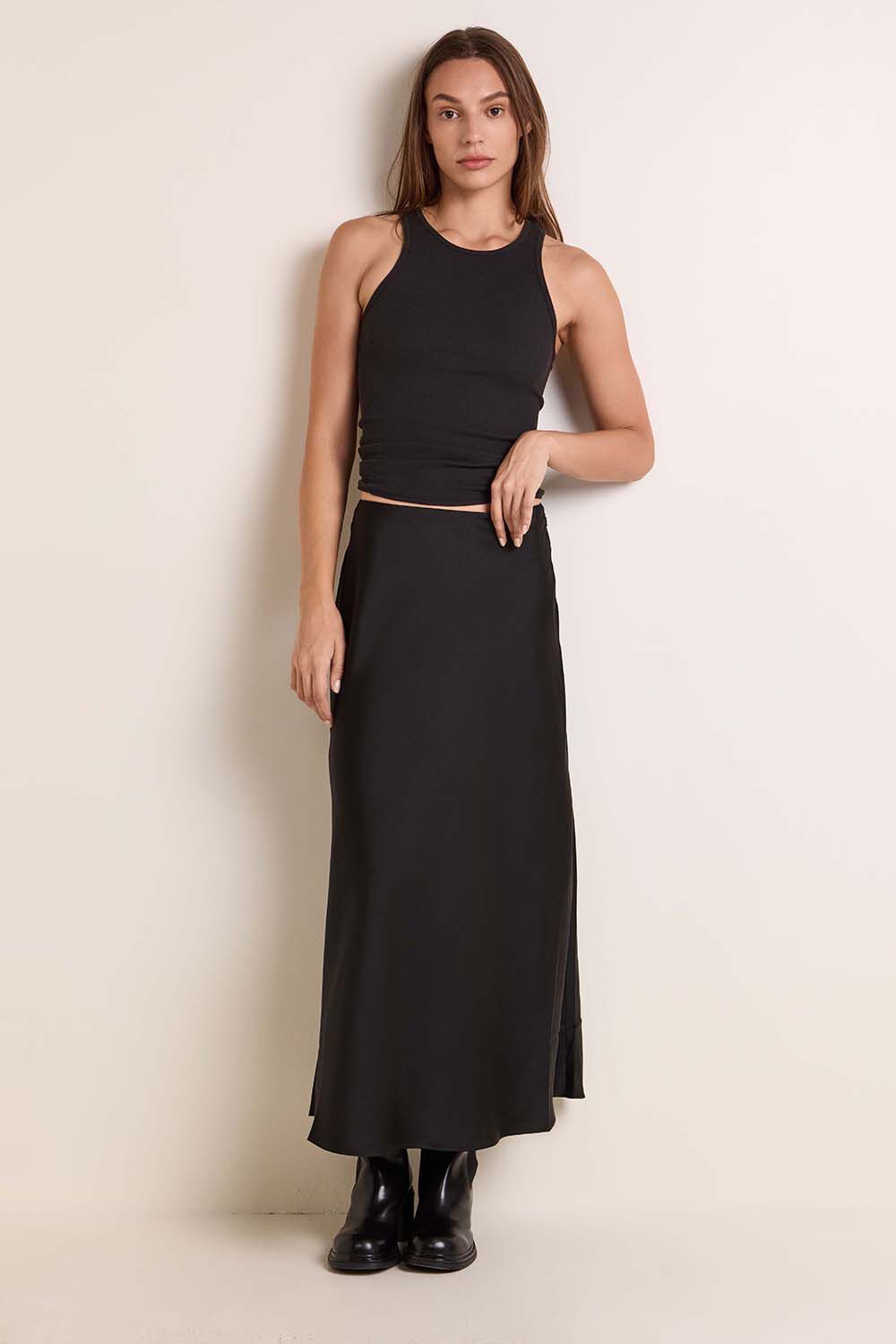 ARMANI EXCHANGE חצאית מידי סאטן