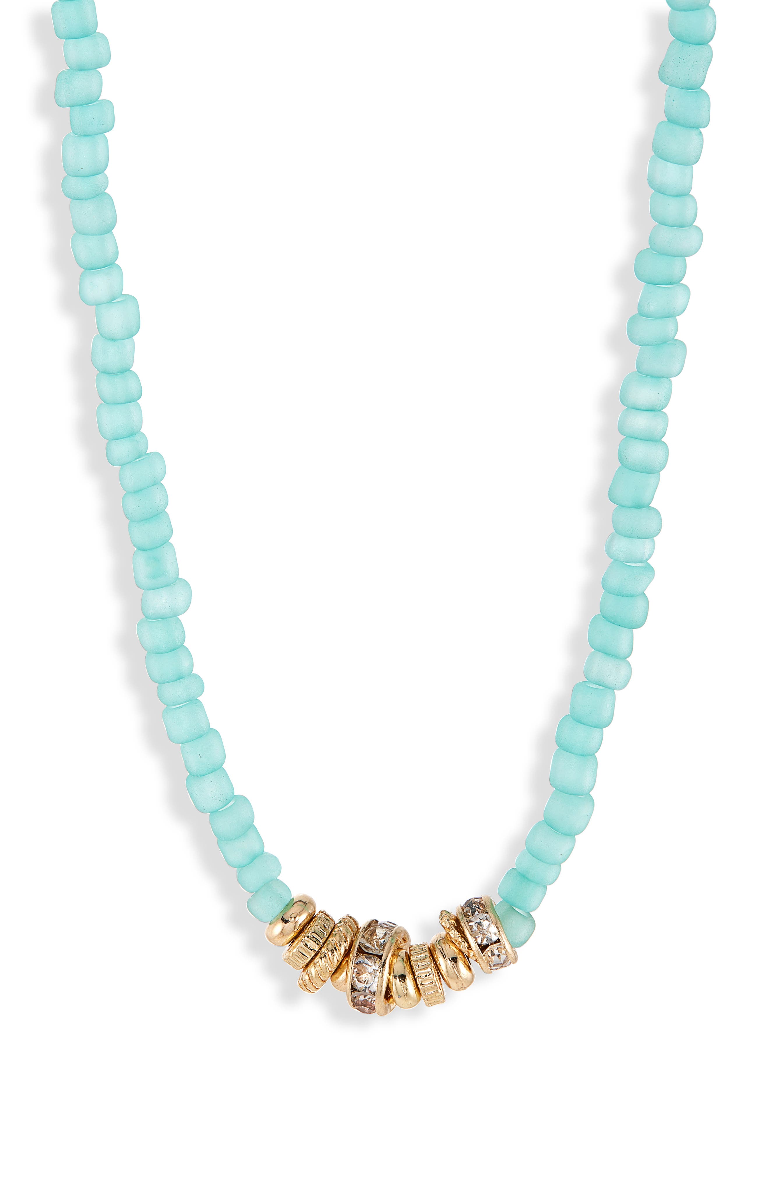 NORDSTROM RACK Beaded Rondelle Necklace