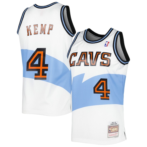 Shawn Kemp Cleveland Cavaliers  Hardwood Classics Swingman Jersey - White