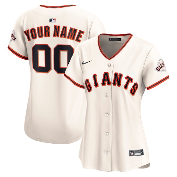 San Francisco Giants Nike Women's Home Limited Custom Jersey - Cream