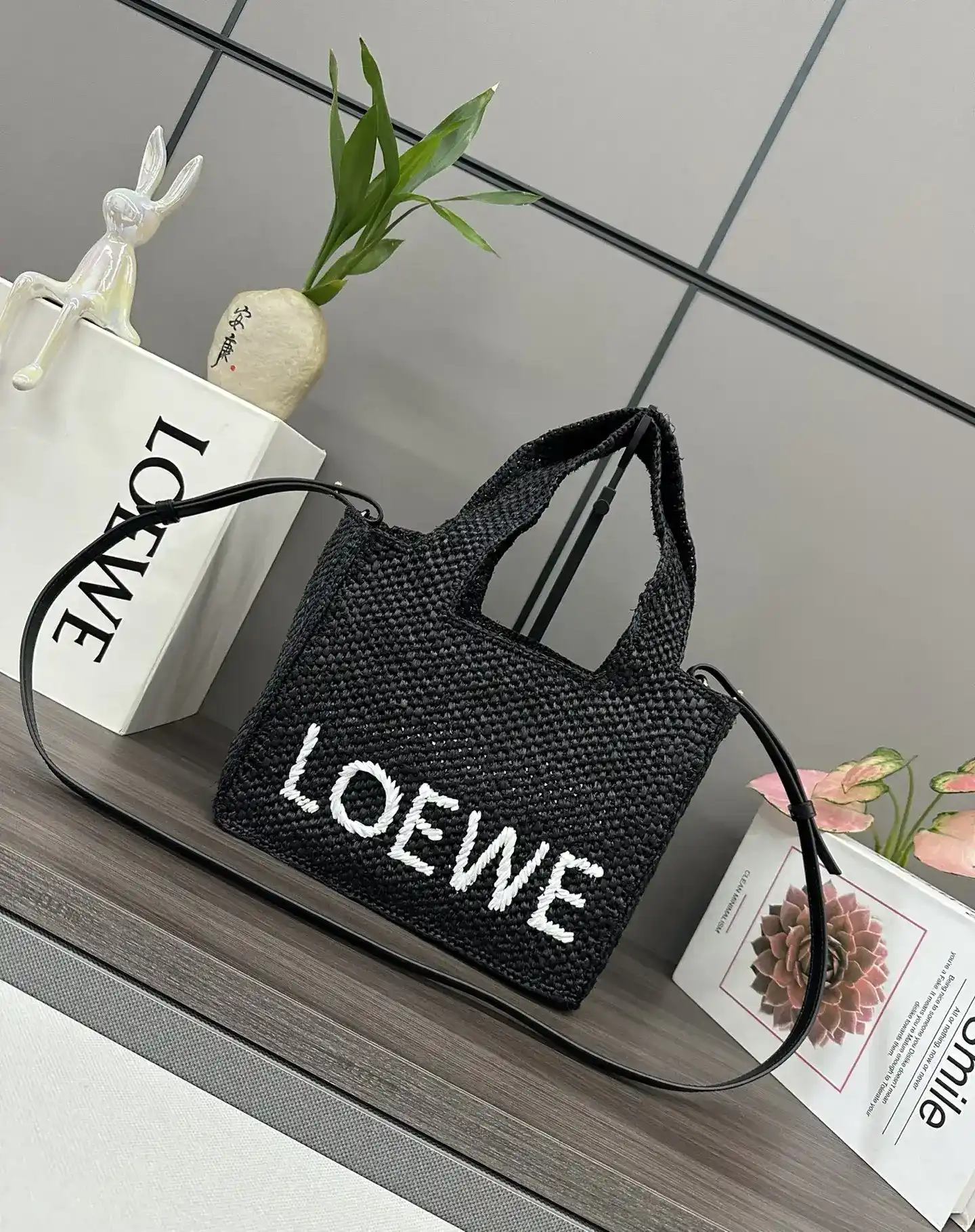 Loewe Woven Leather Tote Bag product photo from LabelPicks