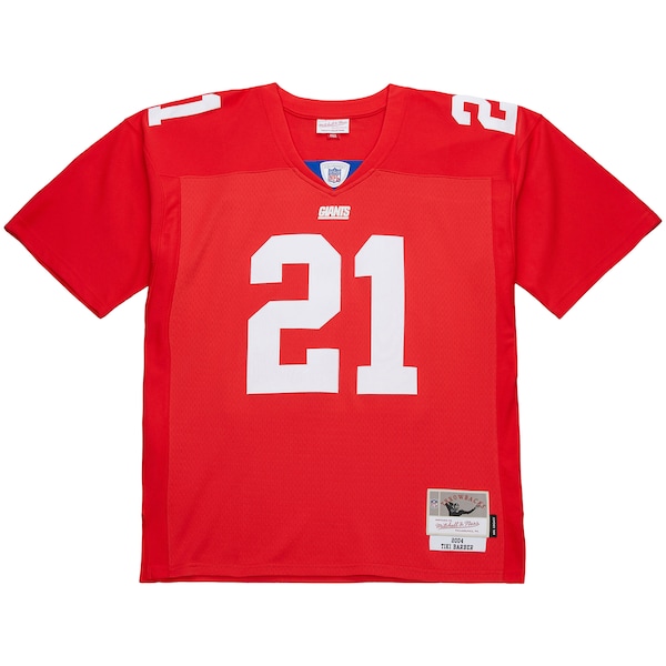 Tiki Barber New York Giants  2004 Legacy Replica Jersey - Red