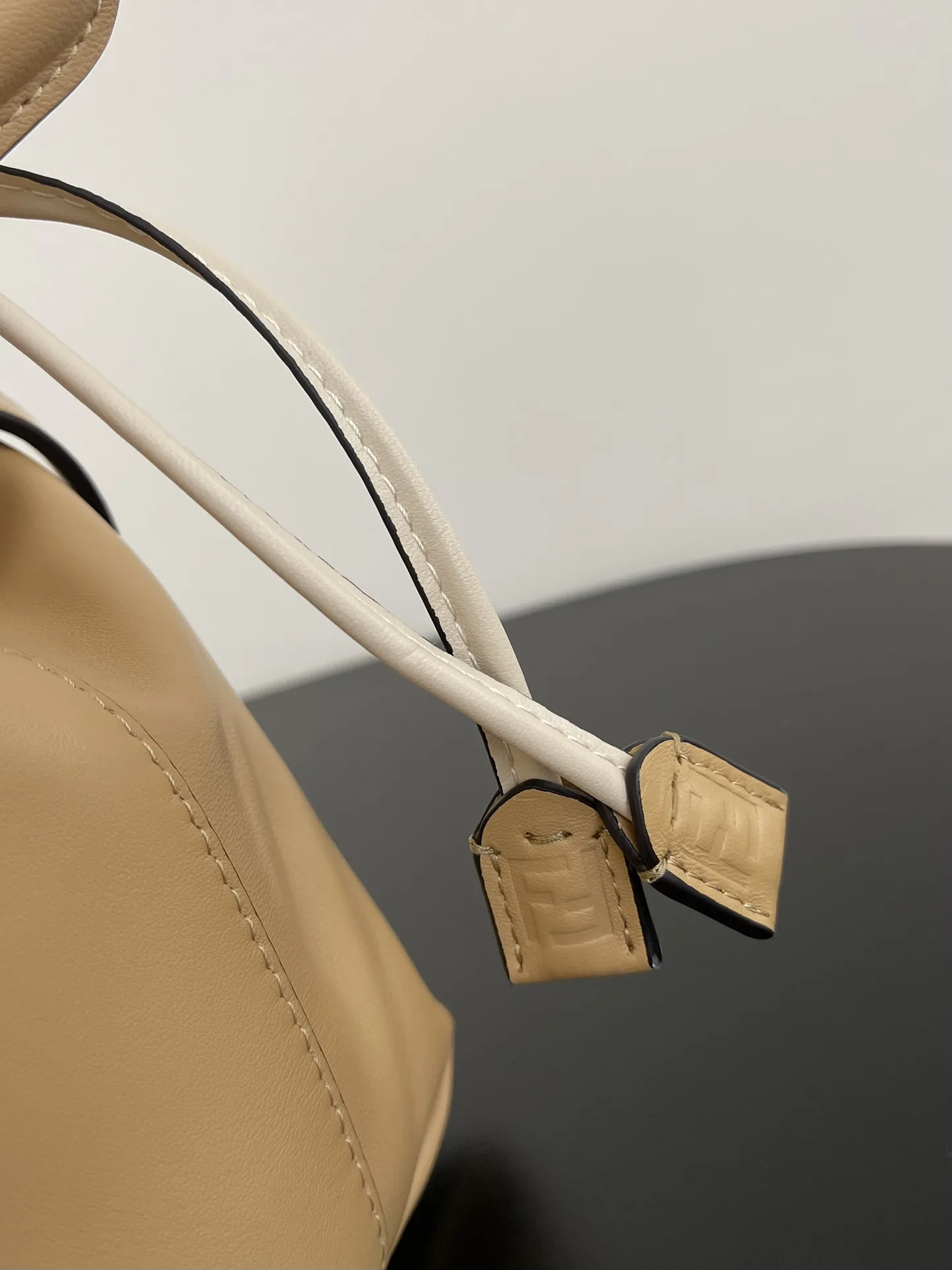 Fendi Baguette Beige Lambskin Bucket Bag product photo from LabelPicks