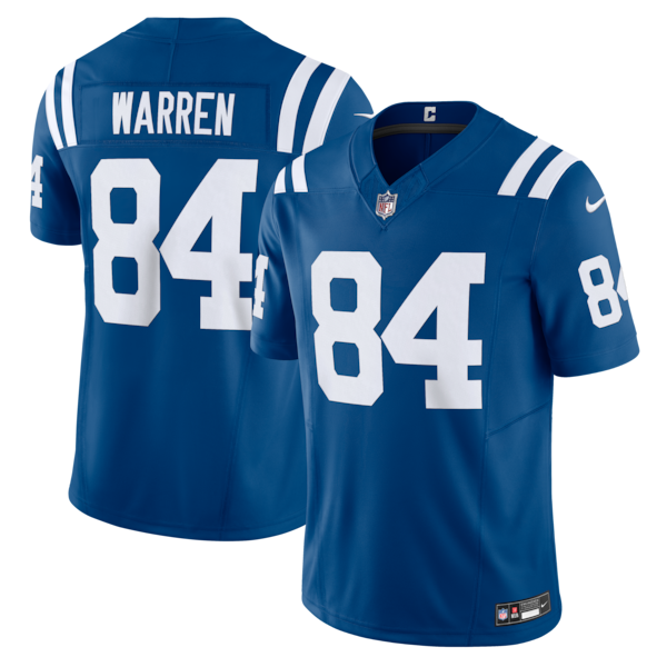 Tyler Warren Indianapolis Colts Nike Team Vapor F.U.S.E. Limited Jersey - Royal