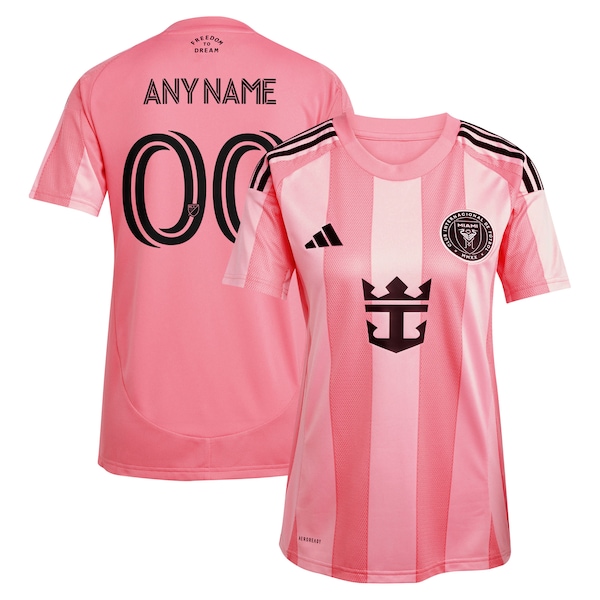 Inter Miami CF adidas Women's 2025 Euforia Replica Custom Jersey - Light Pink