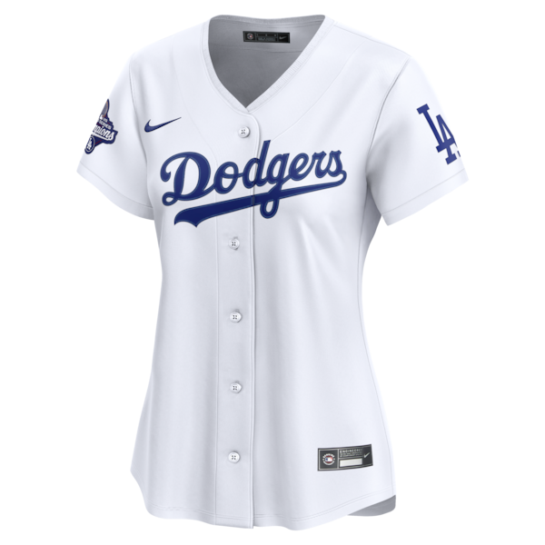 Los Angeles Dodgers Nike Women's Home 2025 World Series Champions Limited Jersey - White