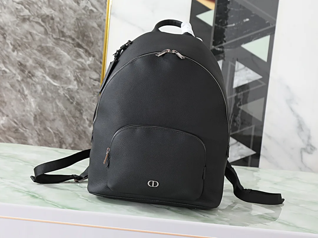 Dior Black Grained Leather Backpack product photo from LabelPicks