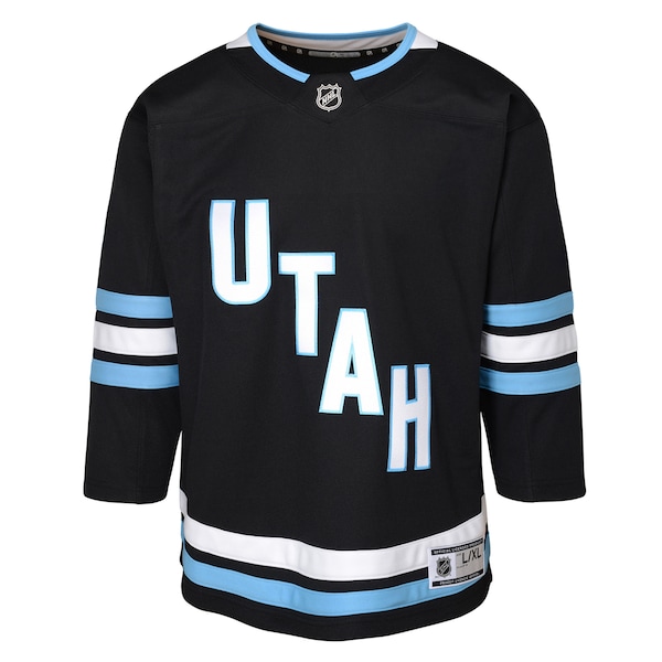 Utah Mammoth Youth Home Premier Jersey - Black