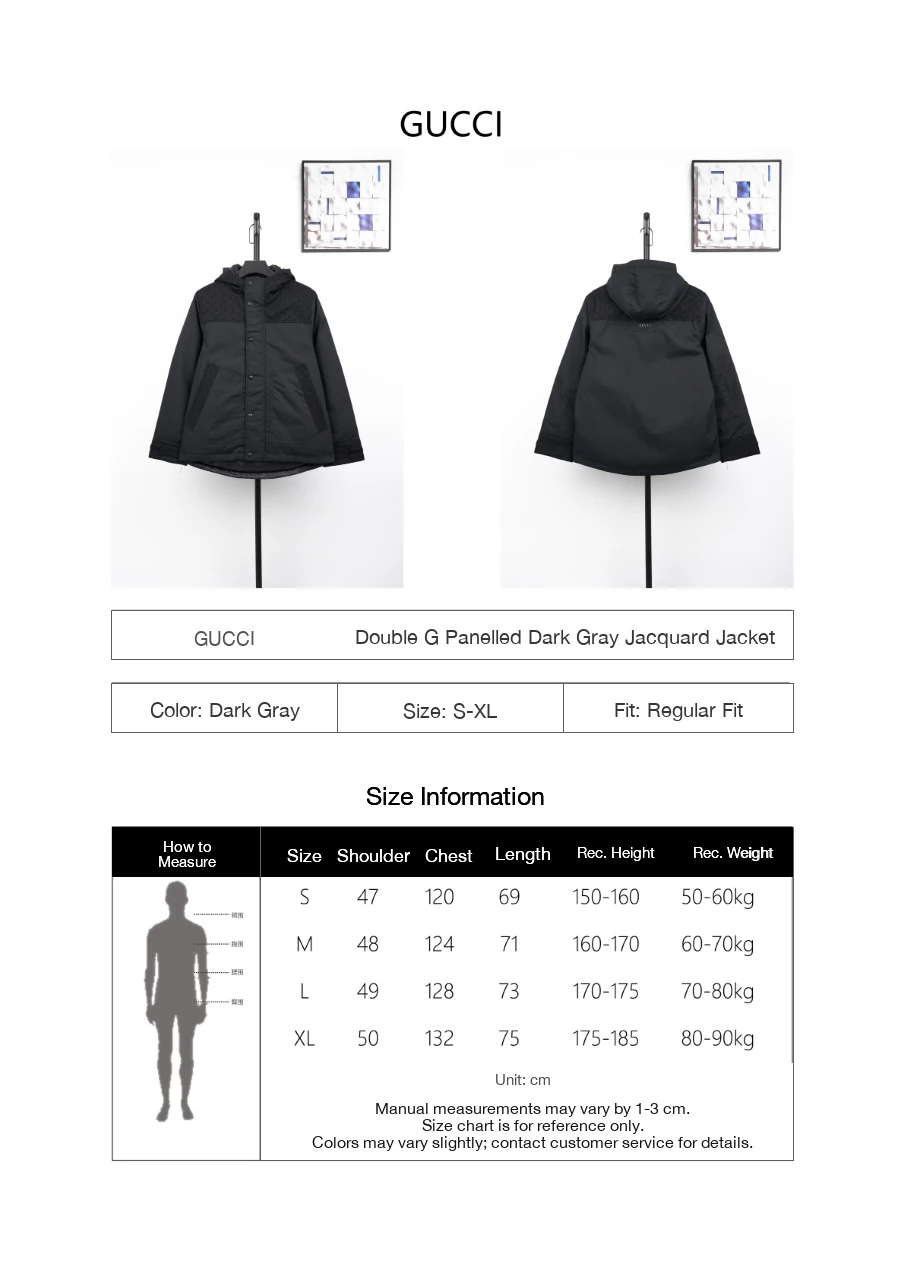 GUCCI Dark Grey GG-Panel Hooded Jacket product photo from LabelPicks