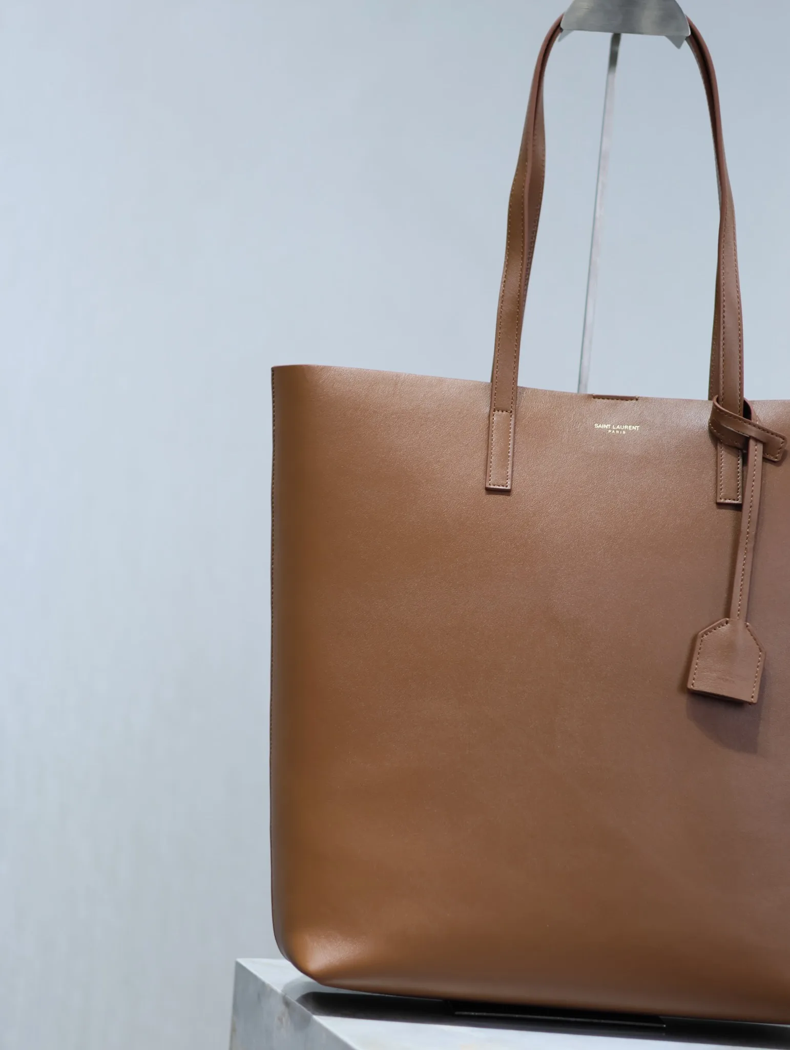 Saint Laurent Brown Calfskin Tote Bag product photo from LabelPicks