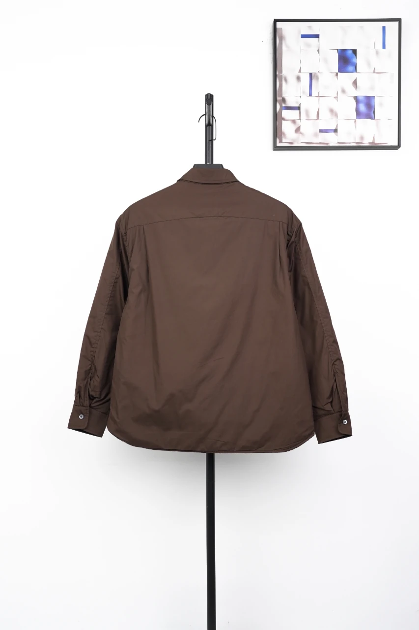 Prada Brown Pocket Triangle Logo Padded Jacket product photo from LabelPicks