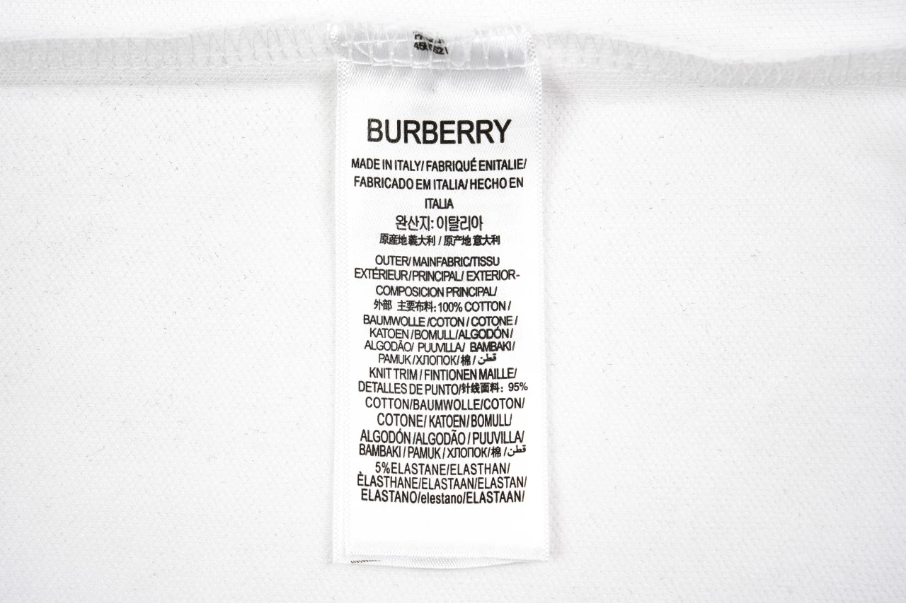 Burberry White Chain Check Equestrian Knight Polo Shirt product photo from LabelPicks