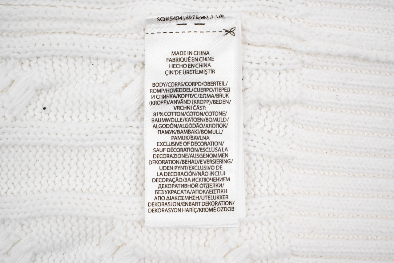 Ralph Lauren White Cable-Knit Cotton Crewneck Sweater product photo from LabelPicks