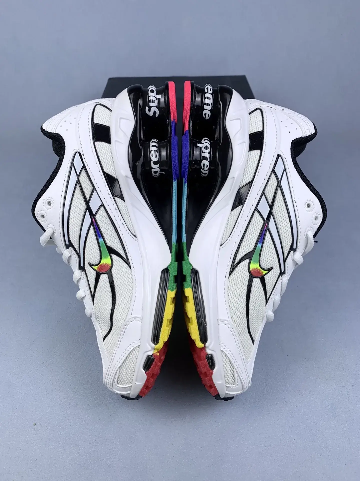 Supreme x Nike Shox Ride 2 SP 'White/Various Colours' Shoes product photo from LabelPicks
