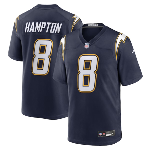 Omarion Hampton Los Angeles Chargers Nike Alternate Super Chargers Game Player Jersey - Navy/Powder Blue/Gold