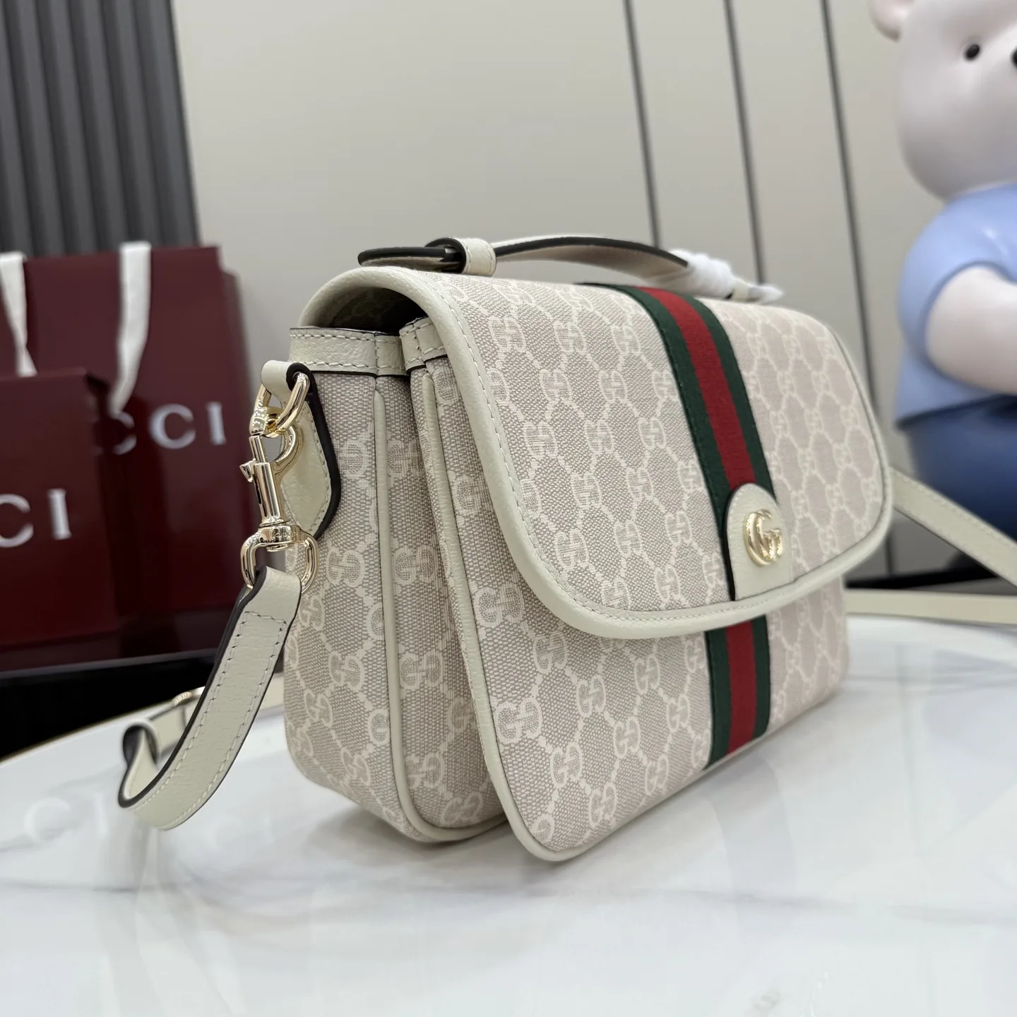 Gucci GG Supreme Canvas Ophidia Crossbody Bag product photo from LabelPicks