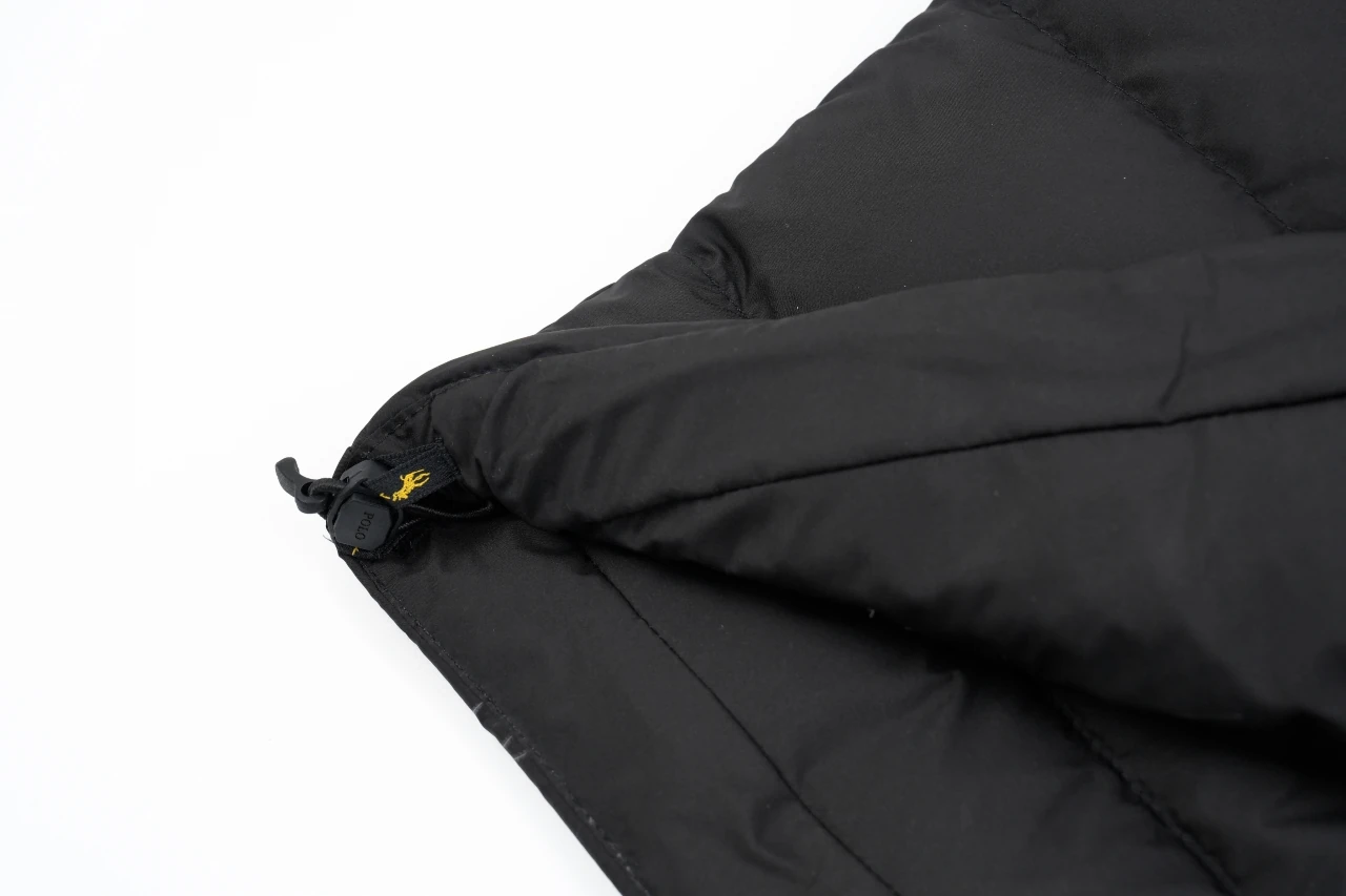 Ralph Lauren Black Pony Embroidered Stand Collar Quilted Down Jacket product photo from LabelPicks