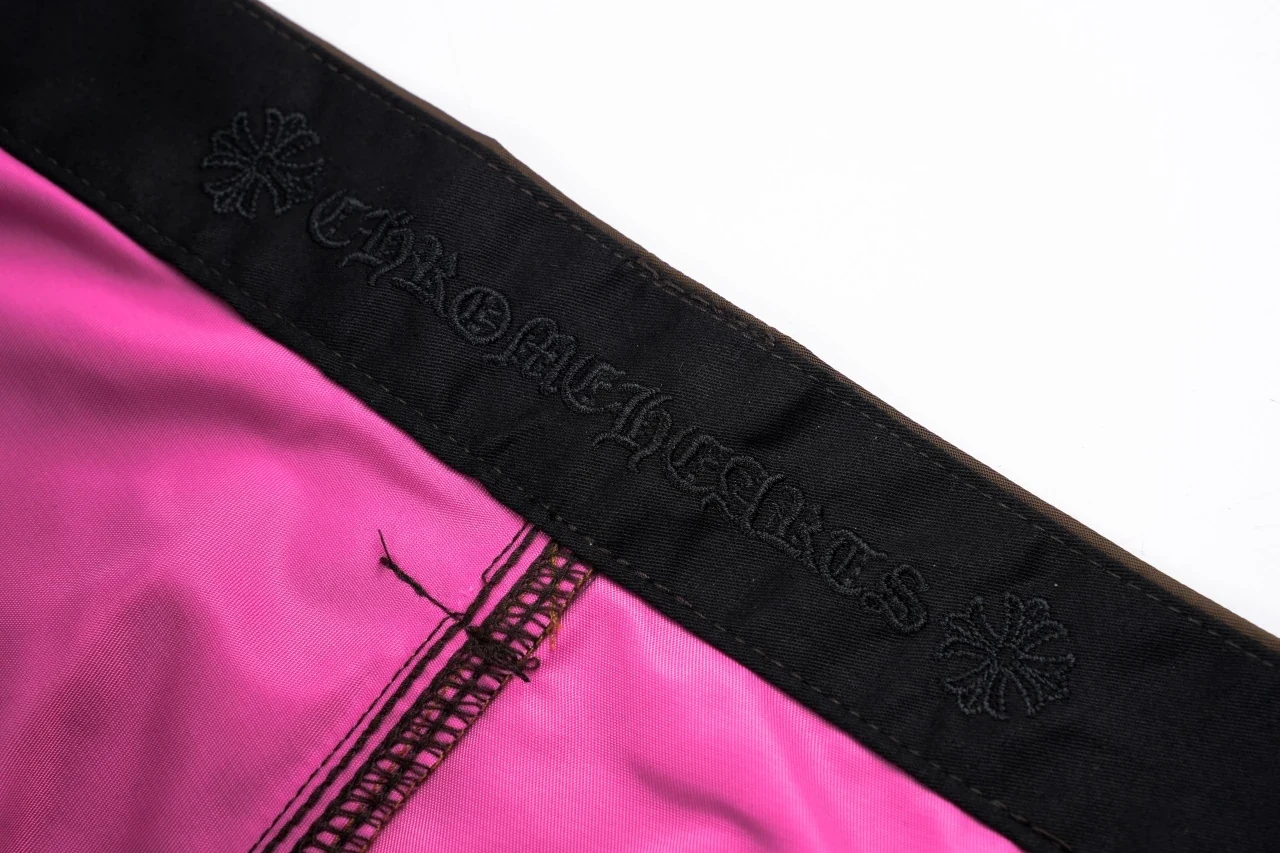 Chrome Hearts Brown Black Leather Panel Carpenter Pants product photo from LabelPicks