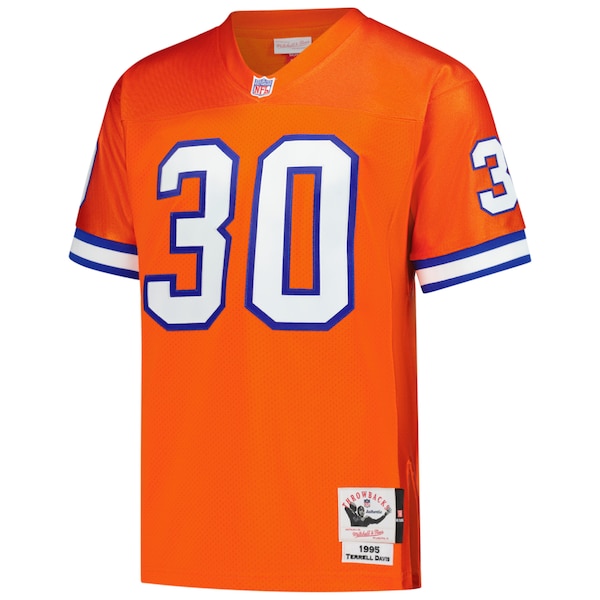 Terrell Davis Denver Broncos  1995 Authentic Throwback Retired Player Jersey - Orange