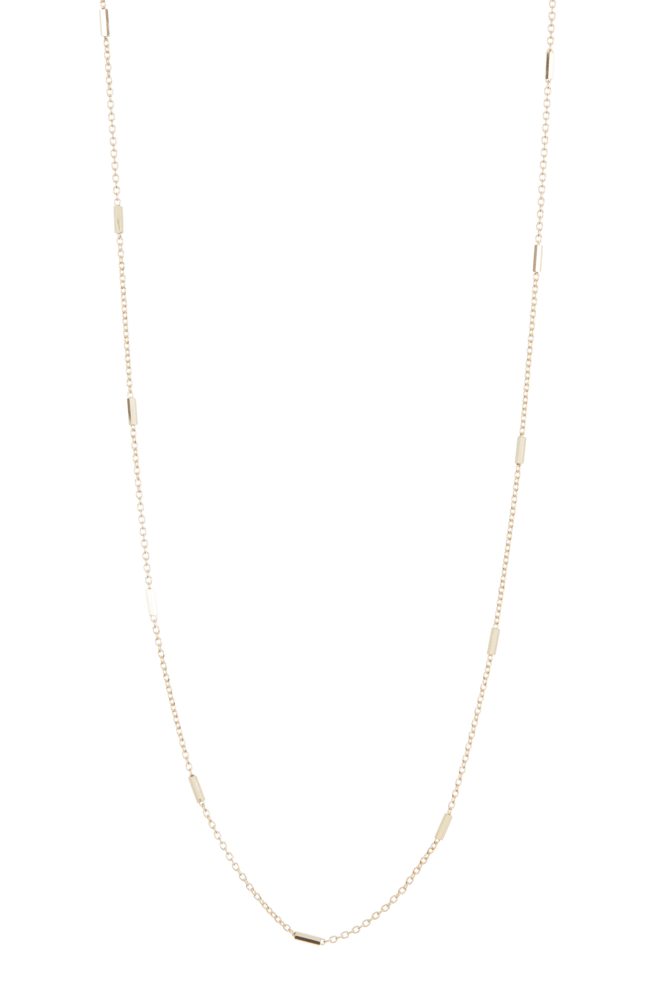 Argento Vivo Sterling Silver Station Bar Necklace