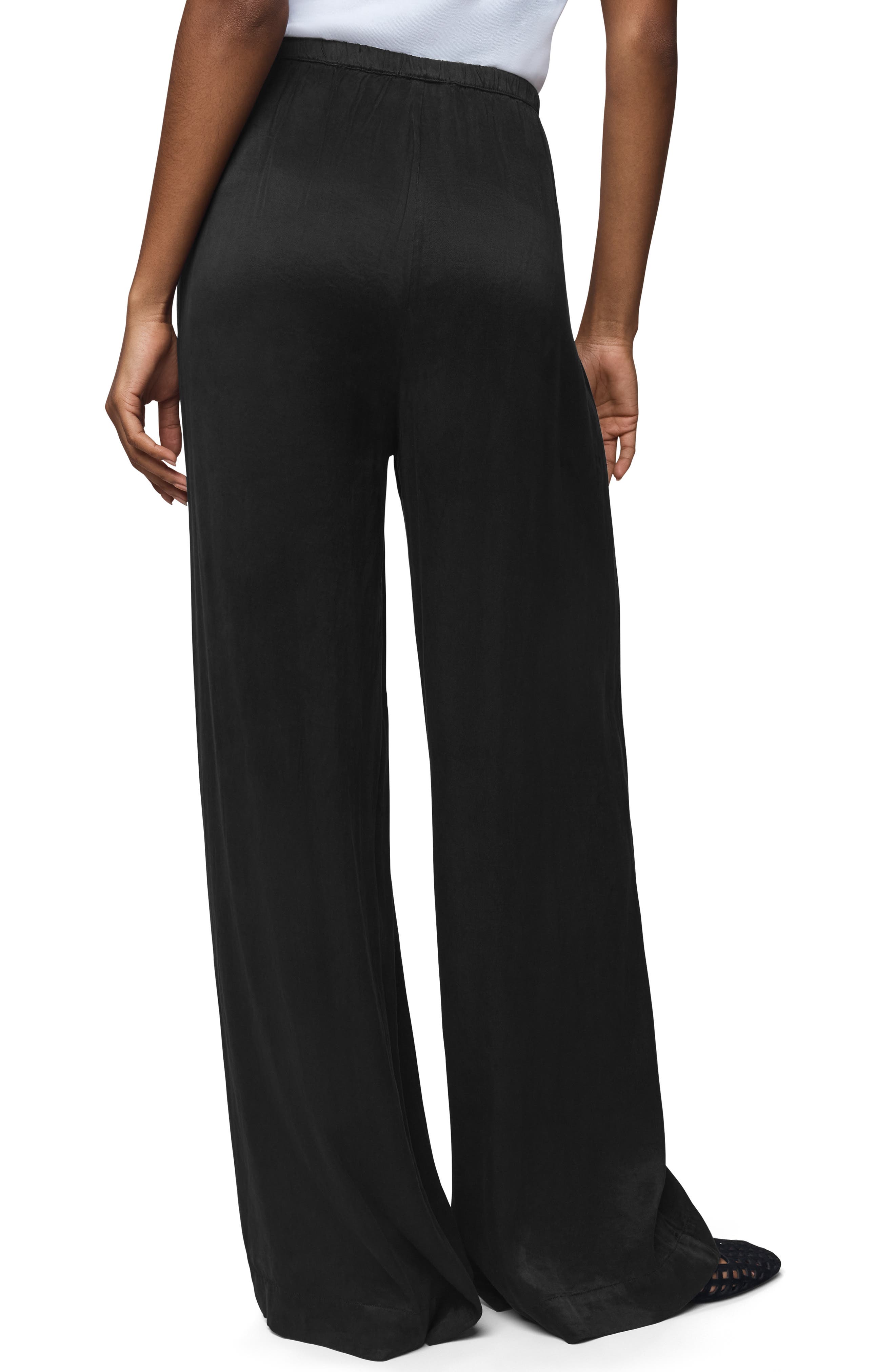 Splendid Serena Satin Pull-On Pants