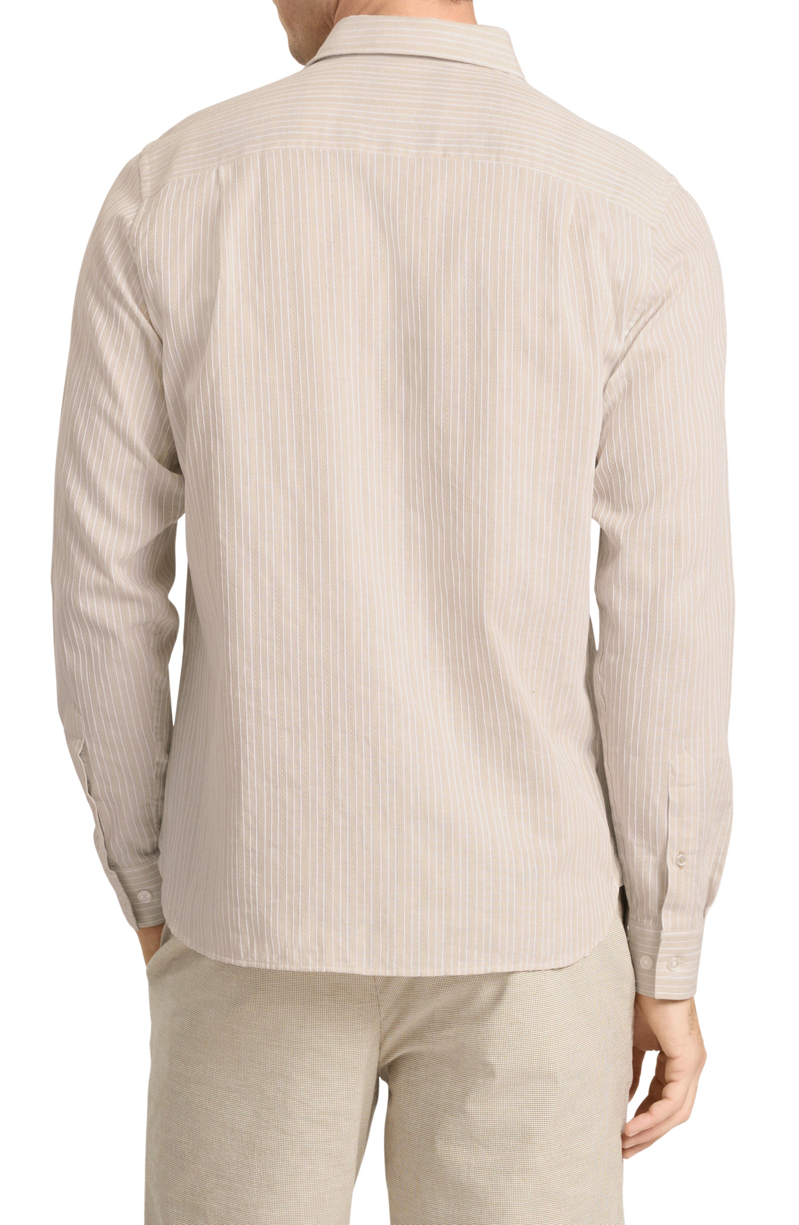 Ted Baker Stripe Long Sleeve Button-Up Shirt