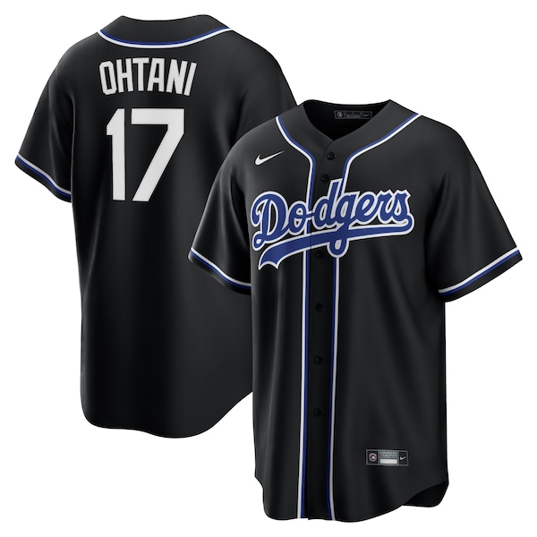 Shohei Ohtani Los Angeles Dodgers Nike  Youth Lights Out Replica Player Jersey - Black