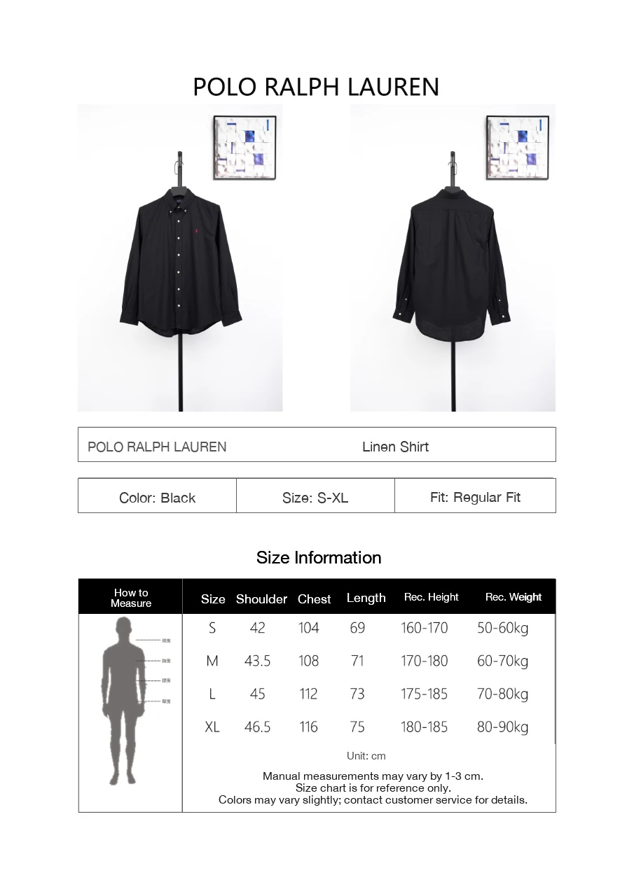 Ralph Lauren Black Pony Embroidered Linen Long Sleeve Shirt product photo from LabelPicks