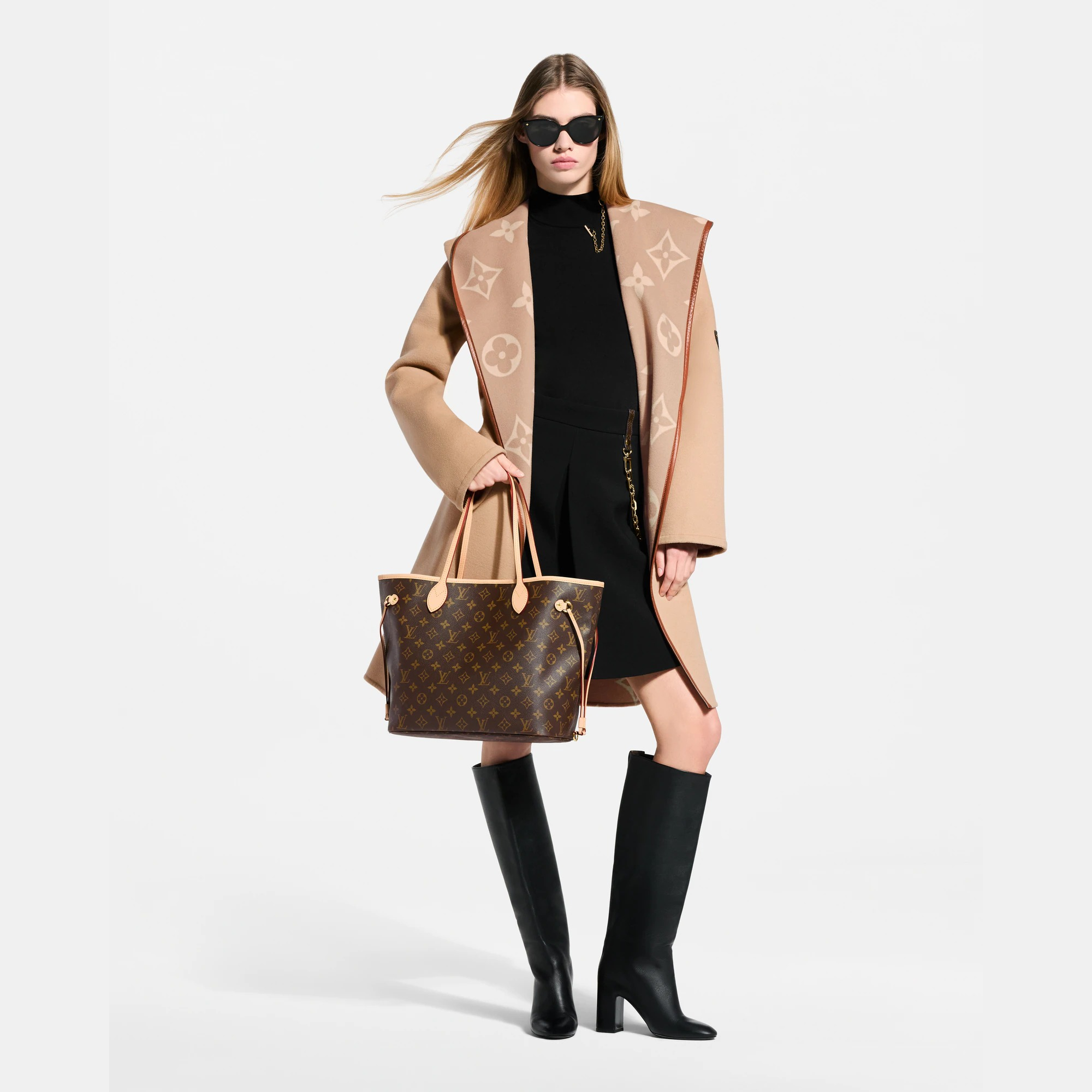 Neverfull MM – Bolsa Tote Feminina Monogram de Luxo Modelo: M46978