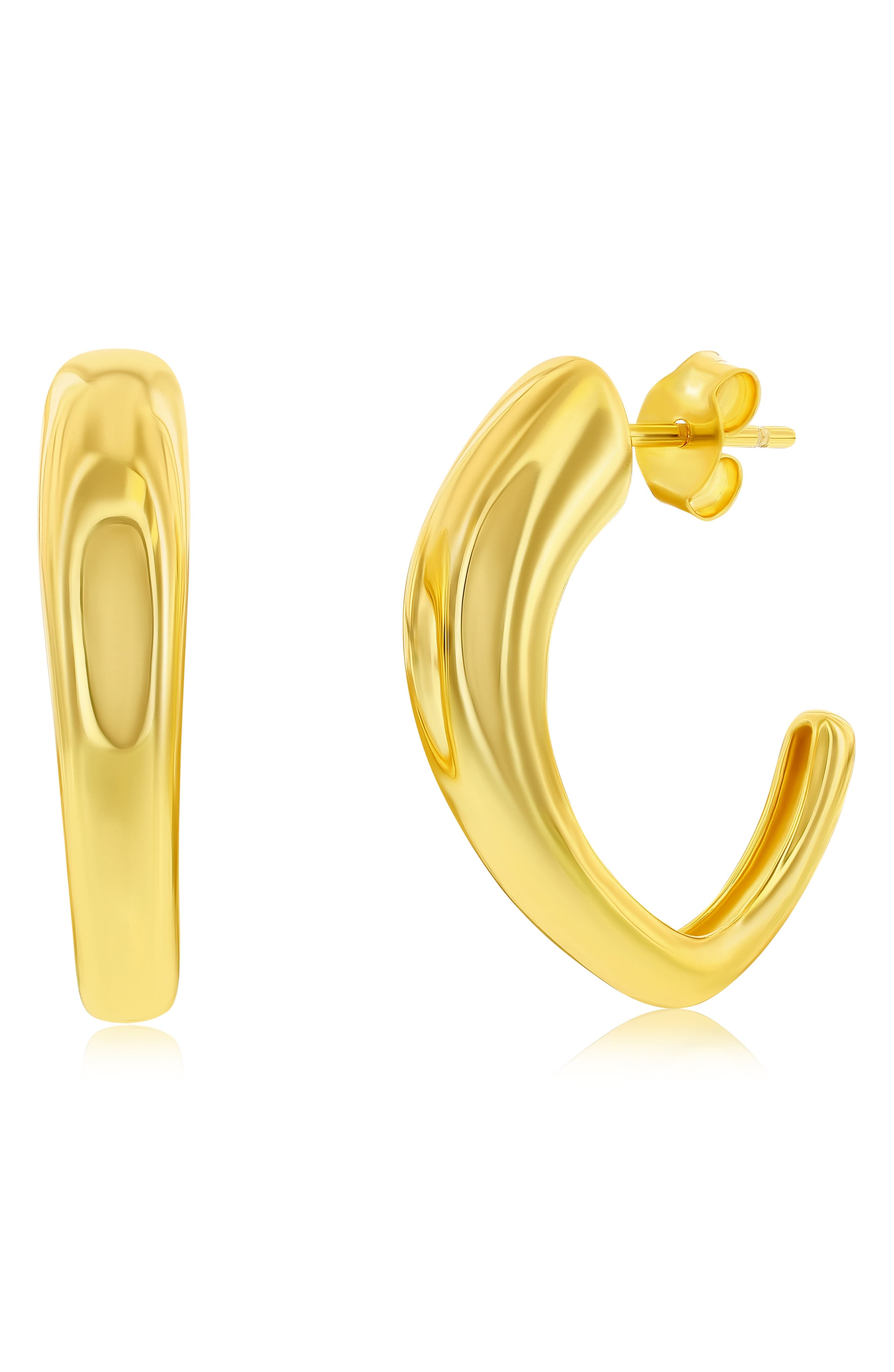 SIMONA Abstract Hoop Earrings