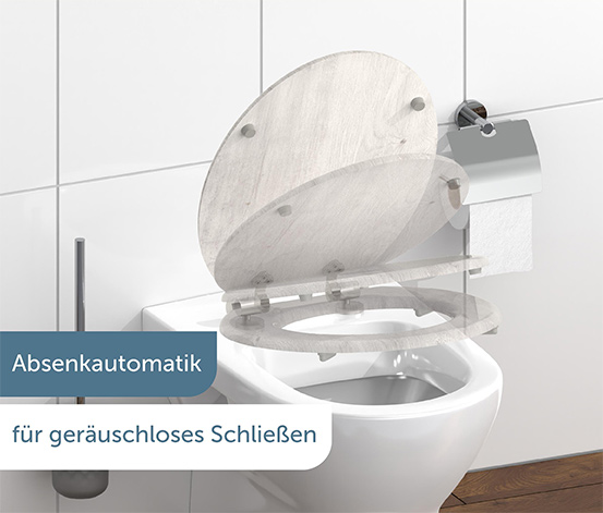 MDF-WC-Sitz »LIGHT WOOD«