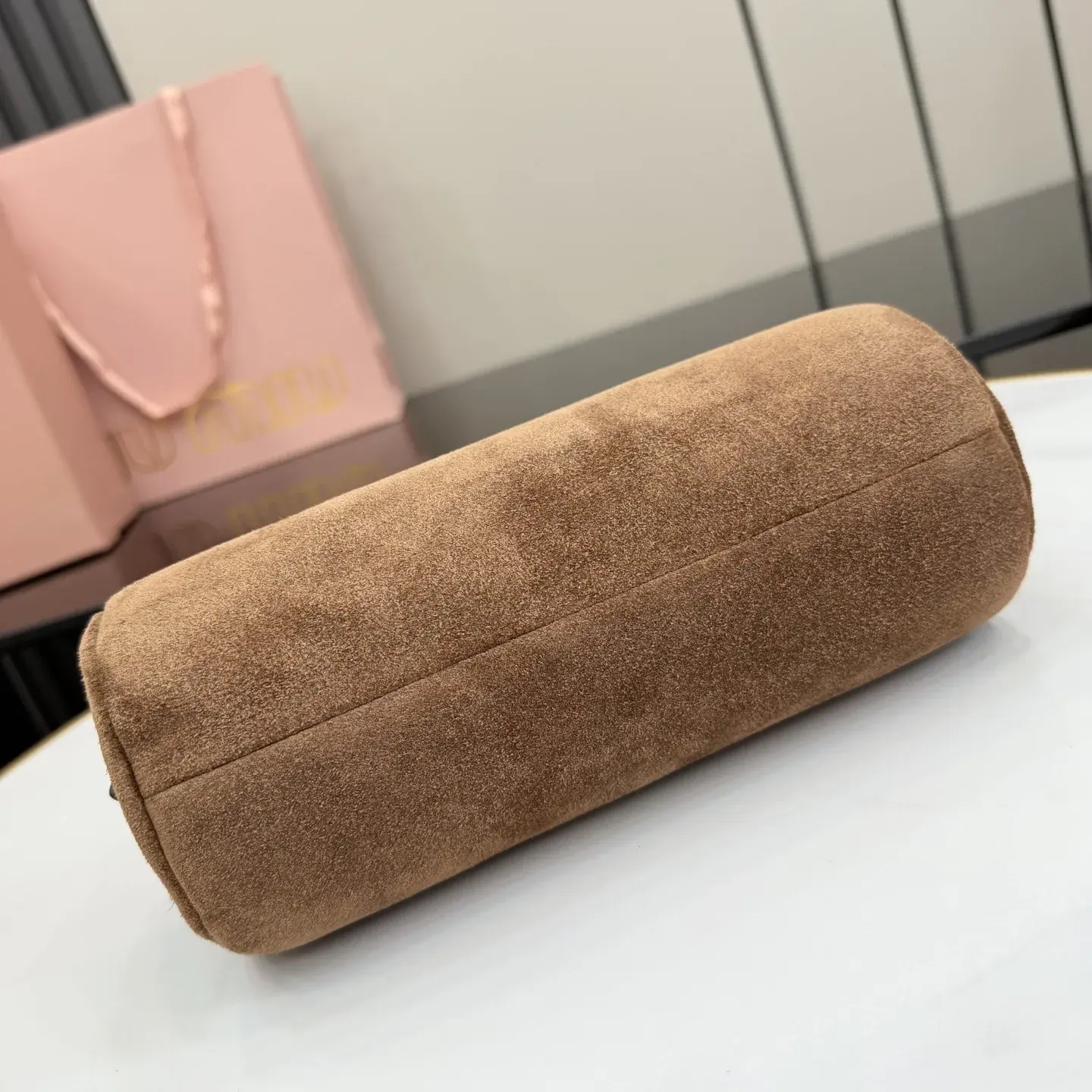 Miu Miu Suede Leather Top Handle Bag product photo from LabelPicks
