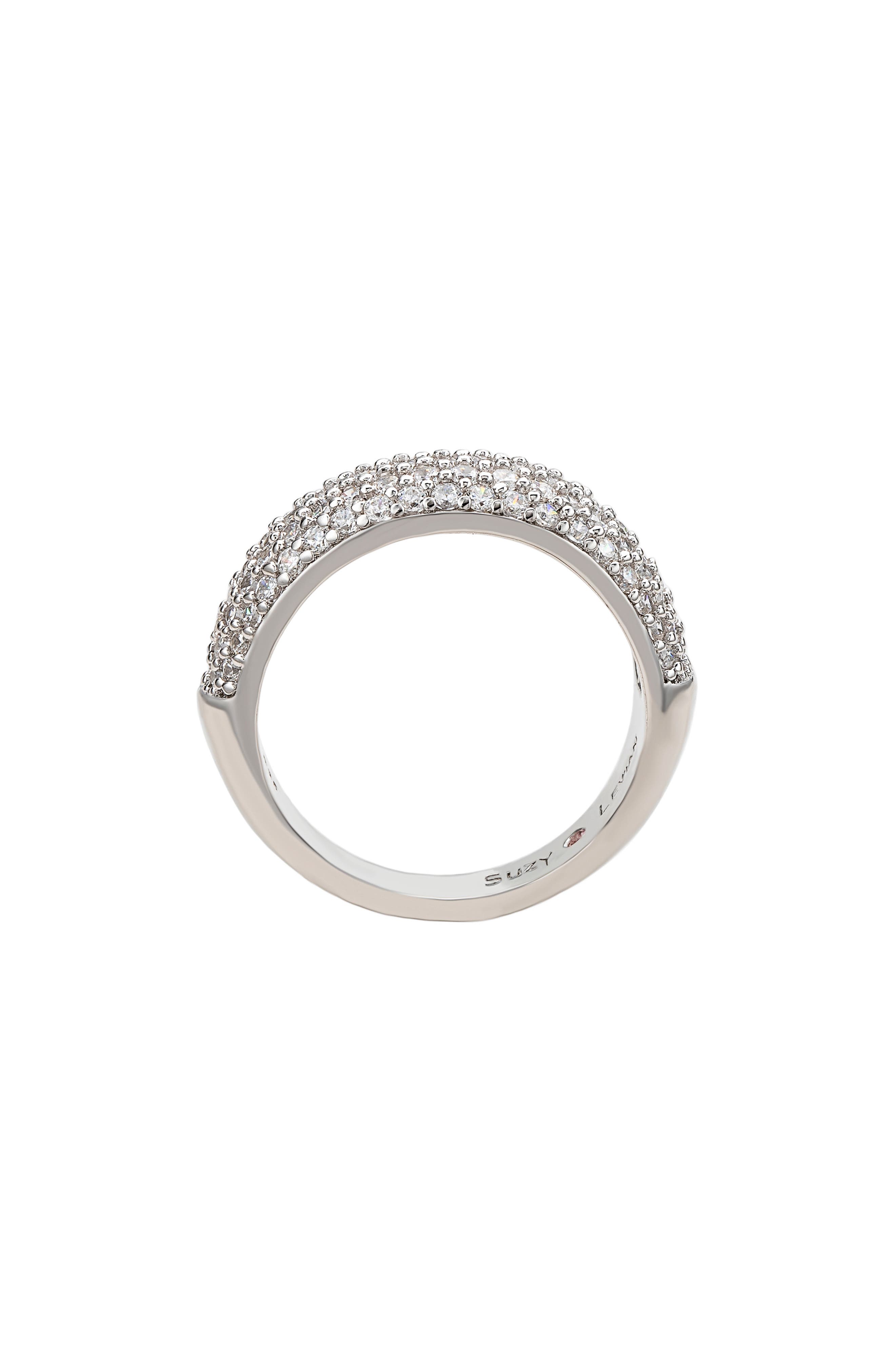 SUZY LEVIAN Cubic Zirconia Pavé Band Ring
