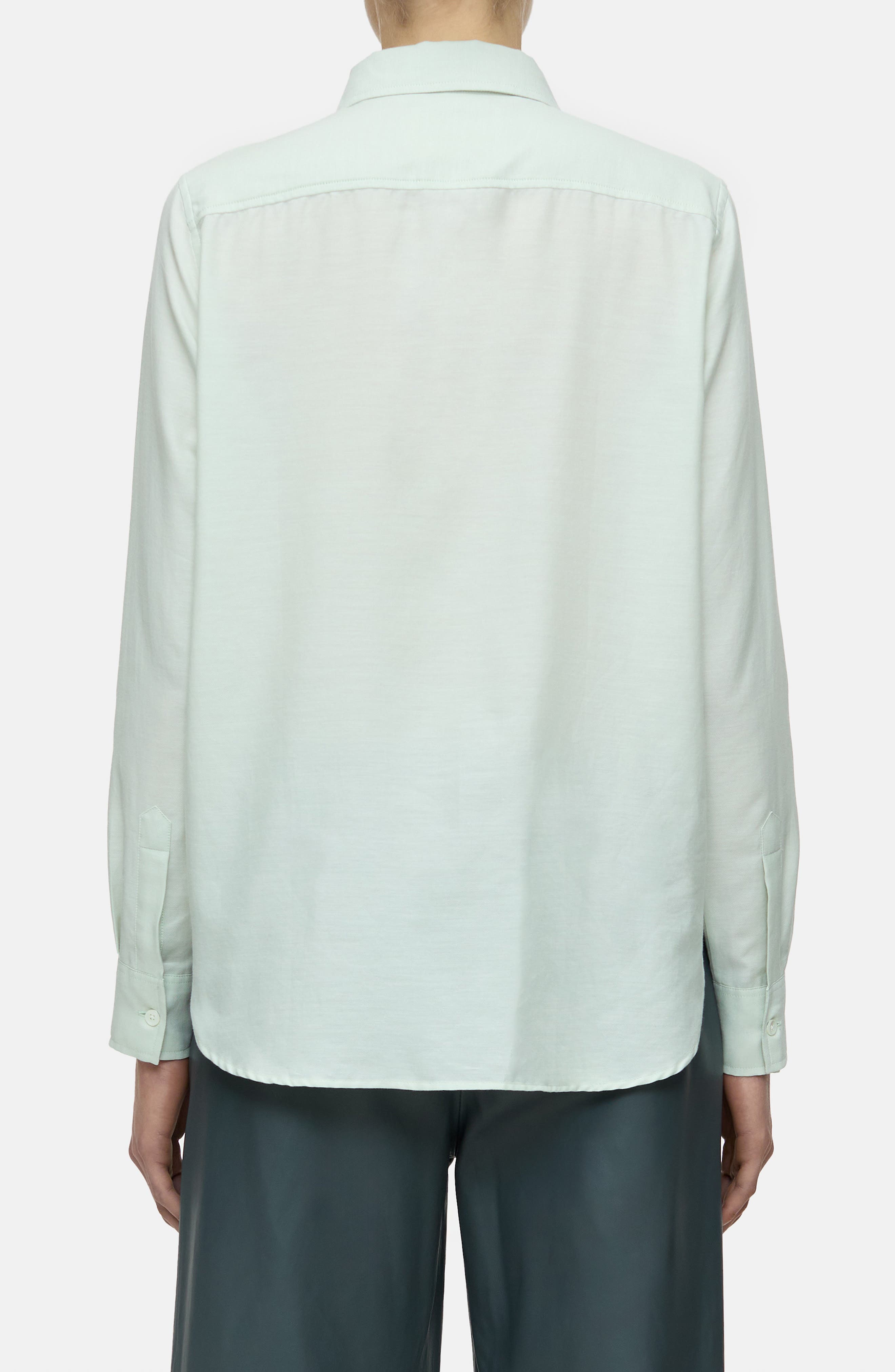Closed Cotton & Cashmere Blend Button-Up Shirt