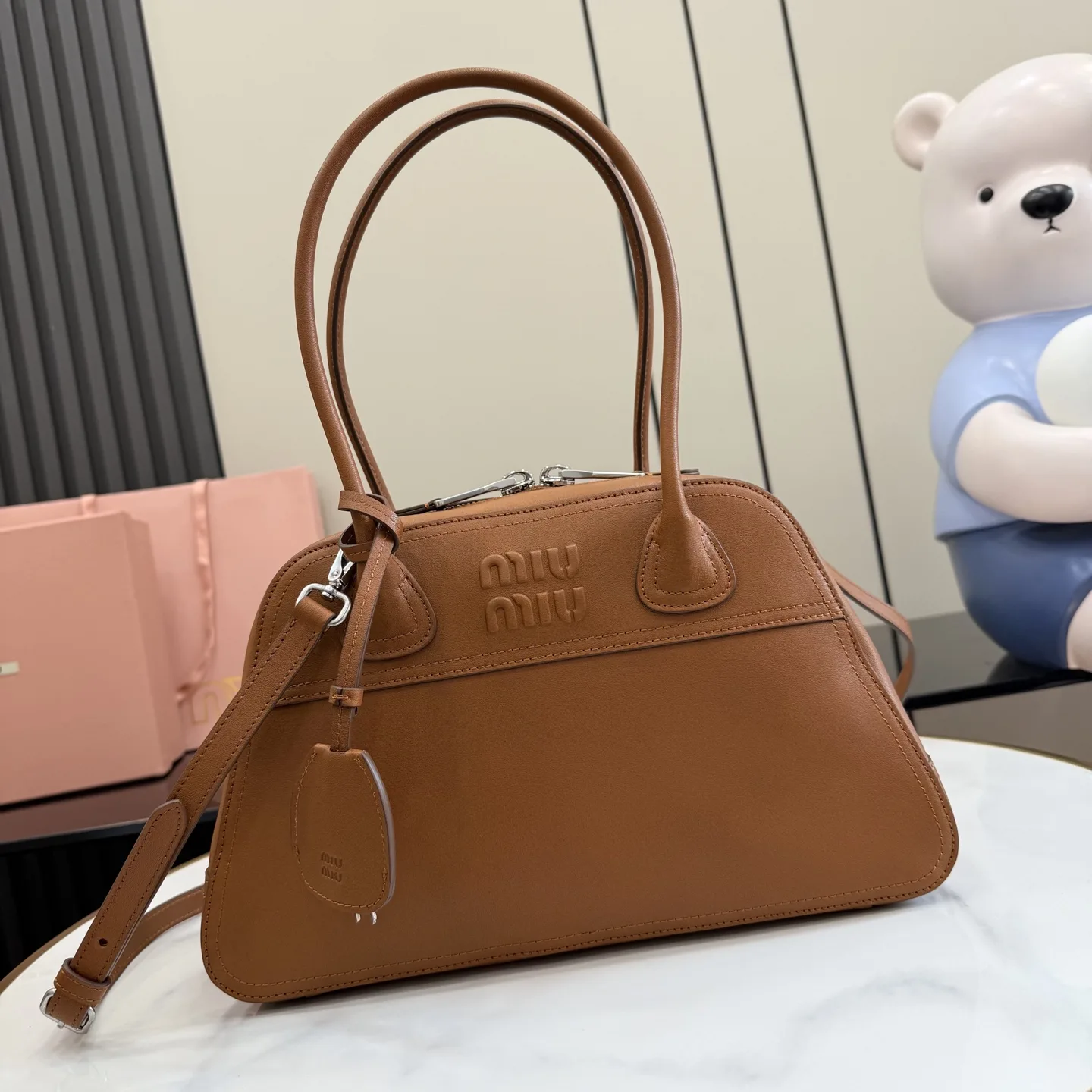 Miu Miu Calfskin Vivant Top Handle Bag product photo from LabelPicks