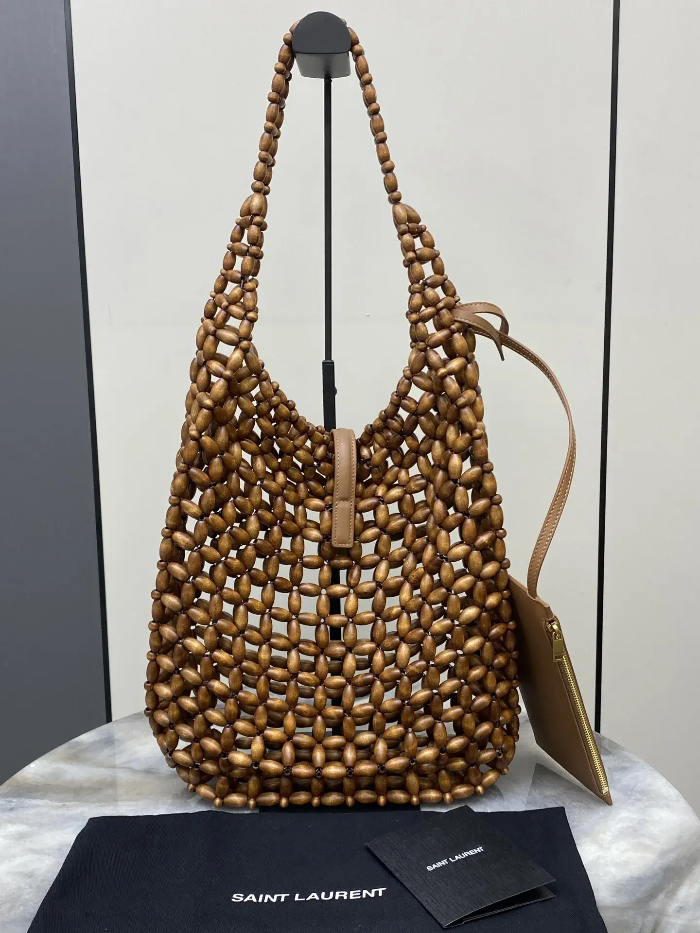 Saint Laurent Woven Leather Shoulder Bag product photo from LabelPicks