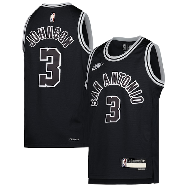 Keldon Johnson San Antonio Spurs Nike Youth 2022/23 Swingman Jersey - Classic Edition - Black