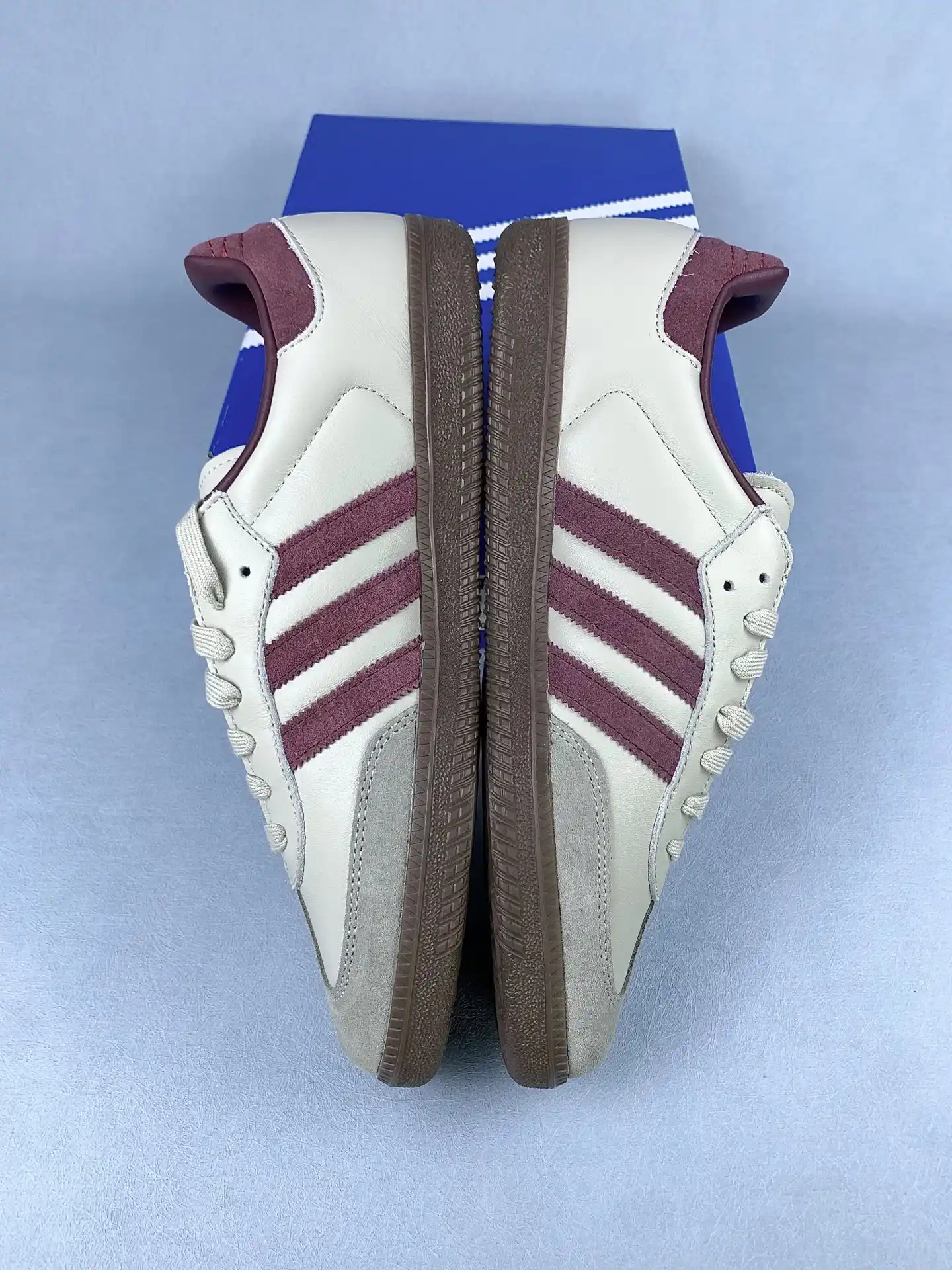 adidas Samba OG Putty Grey Maroon Shoes product photo from LabelPicks