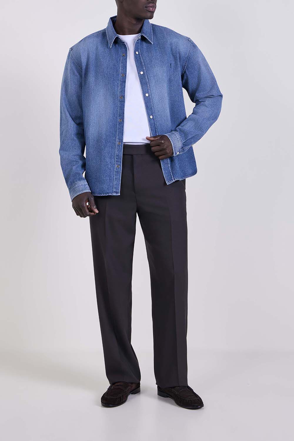 SAINT LAURENT חולצת ג'ינס