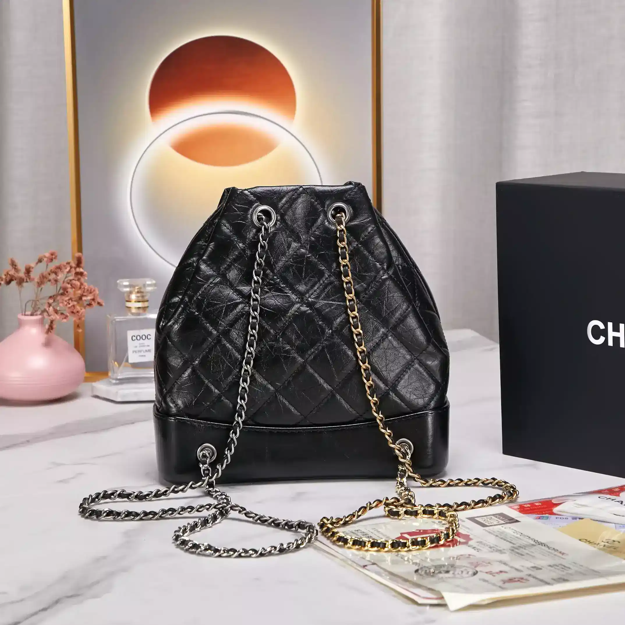 Chanel Black Gabrielle Calfskin Backpack product photo from LabelPicks