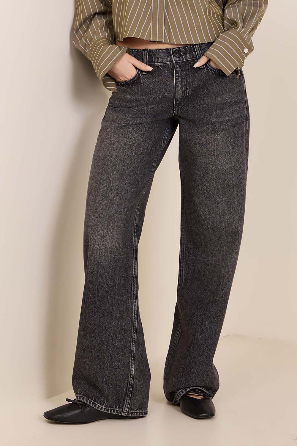 RAG & BONE מכנסי ג'ינס בגזרה ישרה