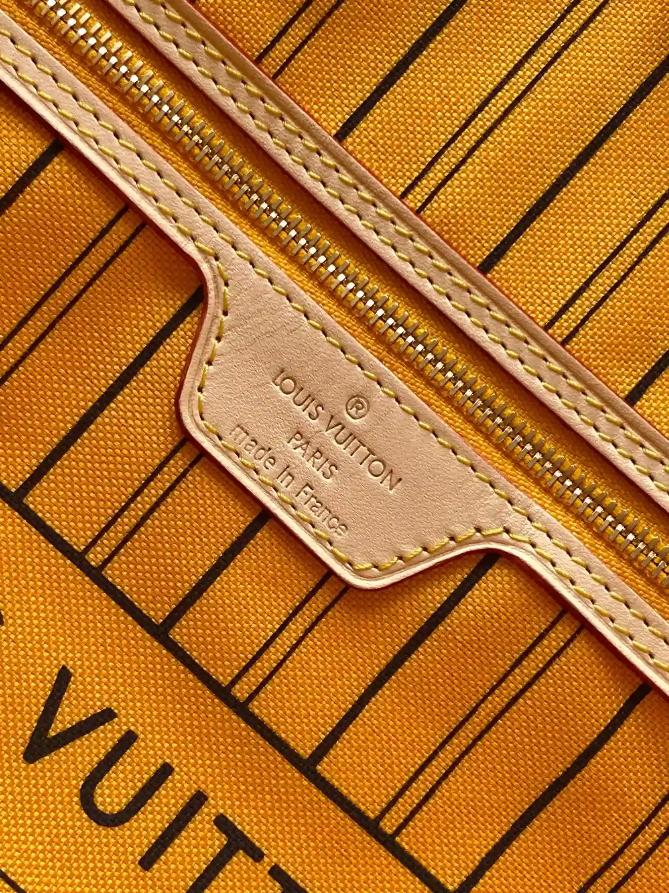 Louis Vuitton Neverfull Yellow Monogram Canvas Tote Bag product photo from LabelPicks